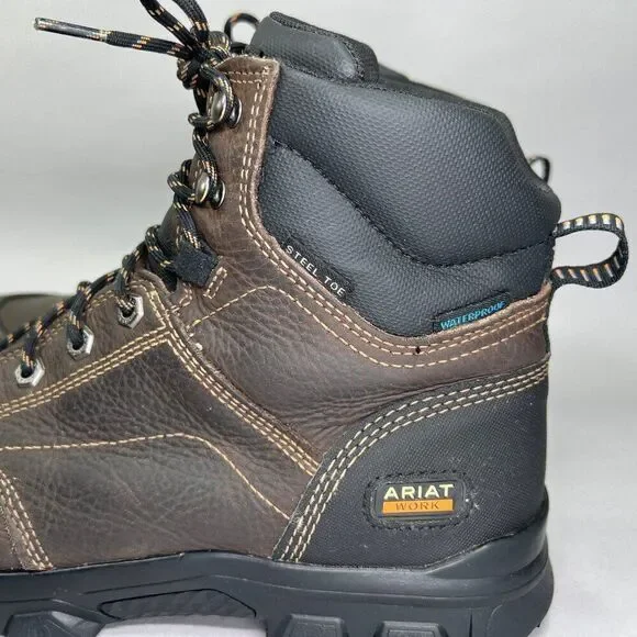Ariat Men's Size 13‎ Treadfast 6 Waterproof Steel Toe Work Boots